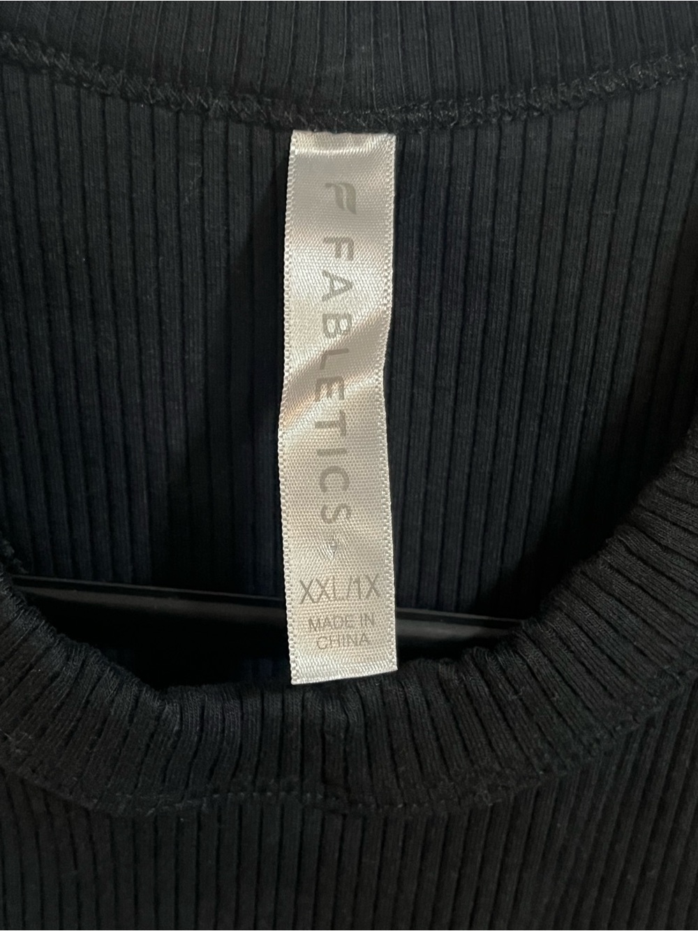 Fabletics Black Ribbed Muscle Tank - Picture 6 of 11